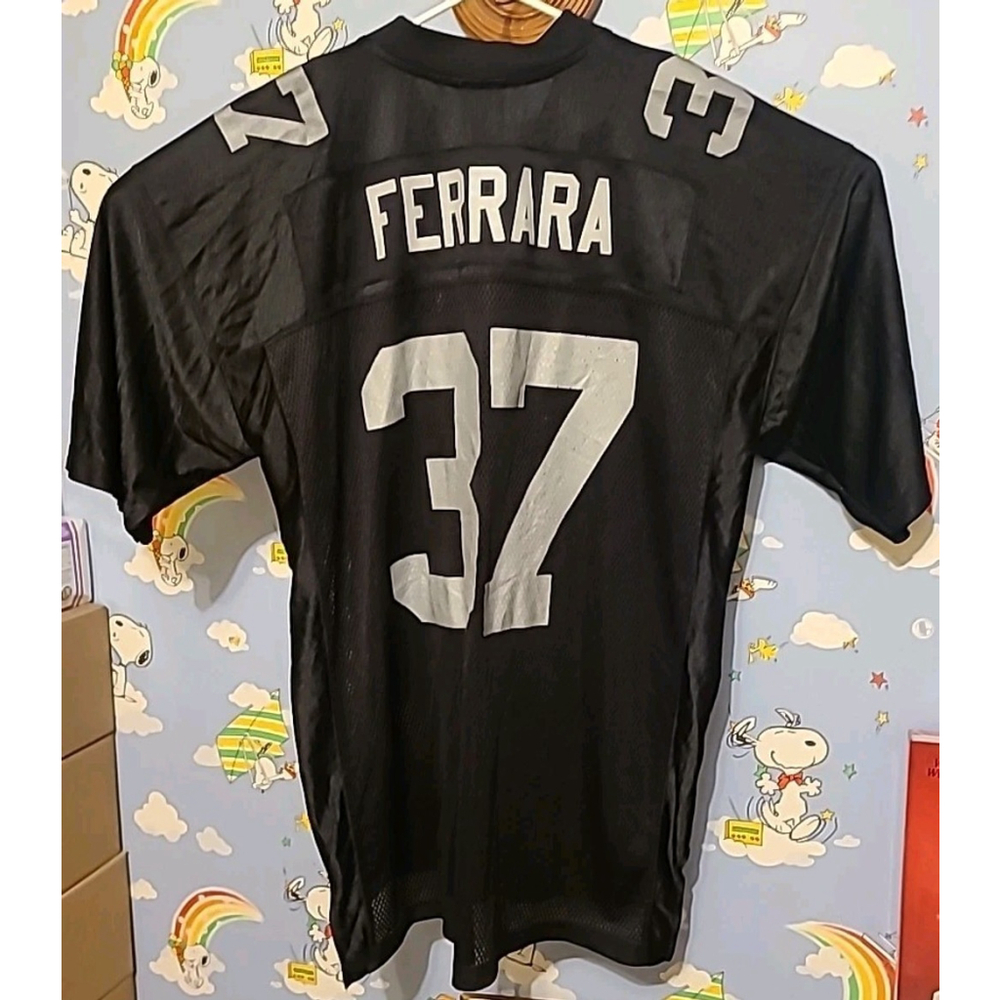 Ferrara #37 Reebok Authentic NFL Equipment Jersey Size XL Black NFL Players